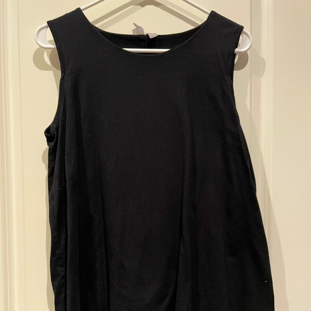 Maternity black swing tank